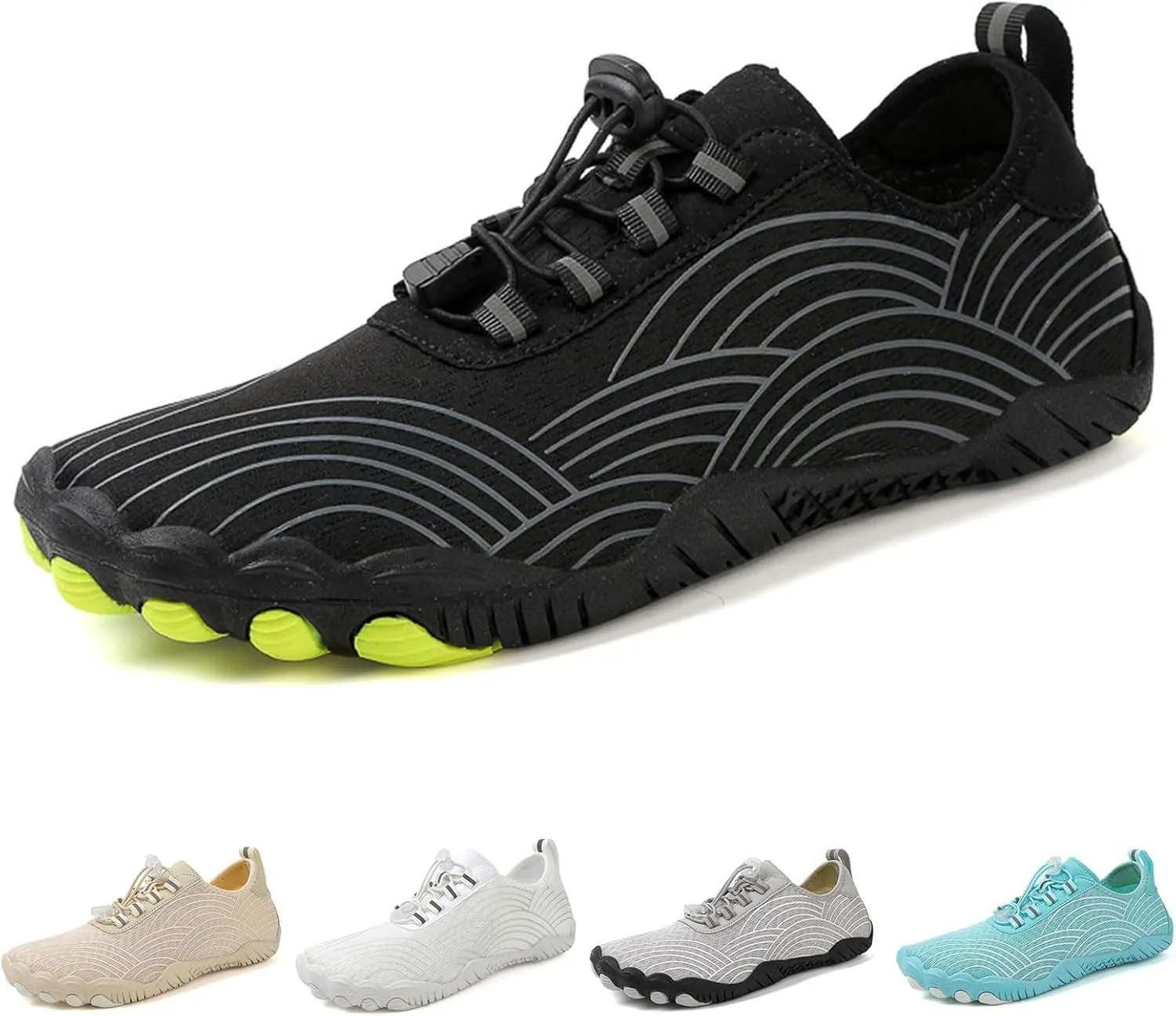 2025 Water Shoes for Women Men Lightweight Quick-Dry Athletic Hiking Footwear,Non-Slip Wide Toe Box Breathable Camping Footwear,Summer Gym Fitness Comfortable Barefoot Shoes