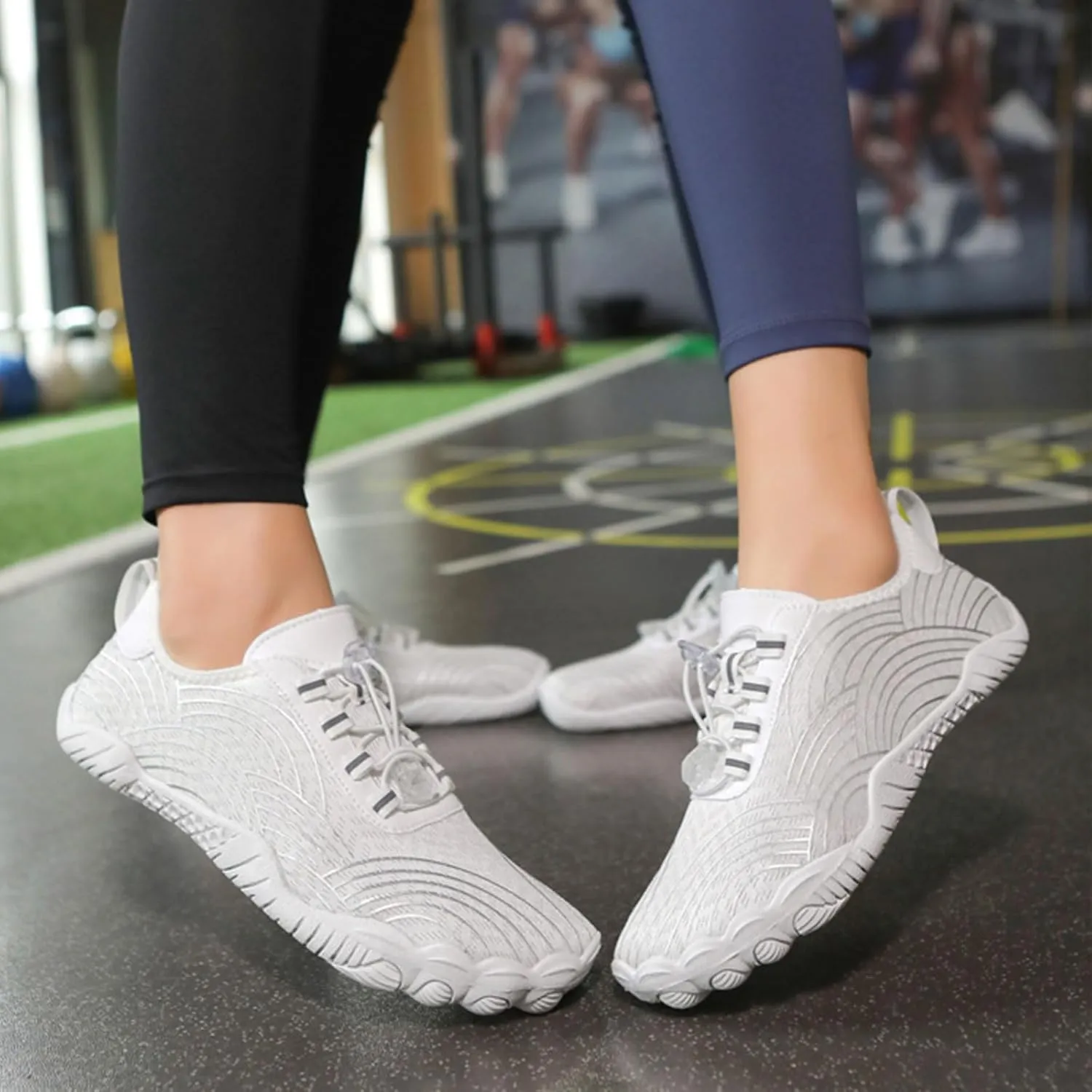 2025 Water Shoes for Women Men Lightweight Quick-Dry Athletic Hiking Footwear,Non-Slip Wide Toe Box Breathable Camping Footwear,Summer Gym Fitness Comfortable Barefoot Shoes