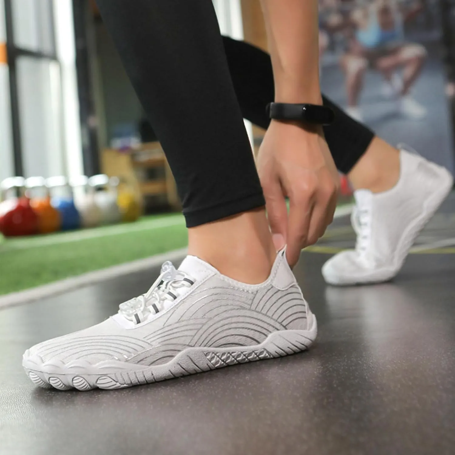 2025 Water Shoes for Women Men Lightweight Quick-Dry Athletic Hiking Footwear,Non-Slip Wide Toe Box Breathable Camping Footwear,Summer Gym Fitness Comfortable Barefoot Shoes