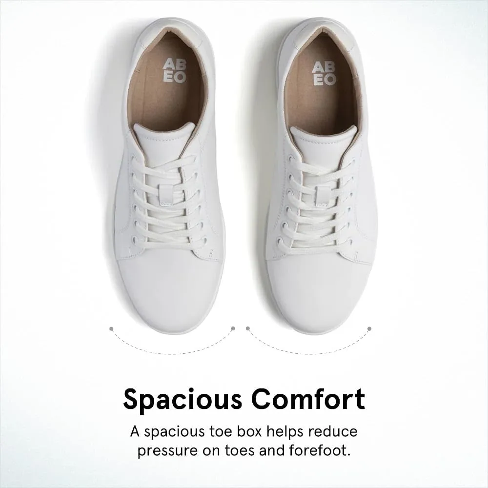 ABEO Addie Women's Fashion Sneakers with Arch Support, Comfortable Fashion Sneakers for Plantar Fasciitis, Foot and Pain Relief with Removable Orthotic Insole - Casual Shoes
