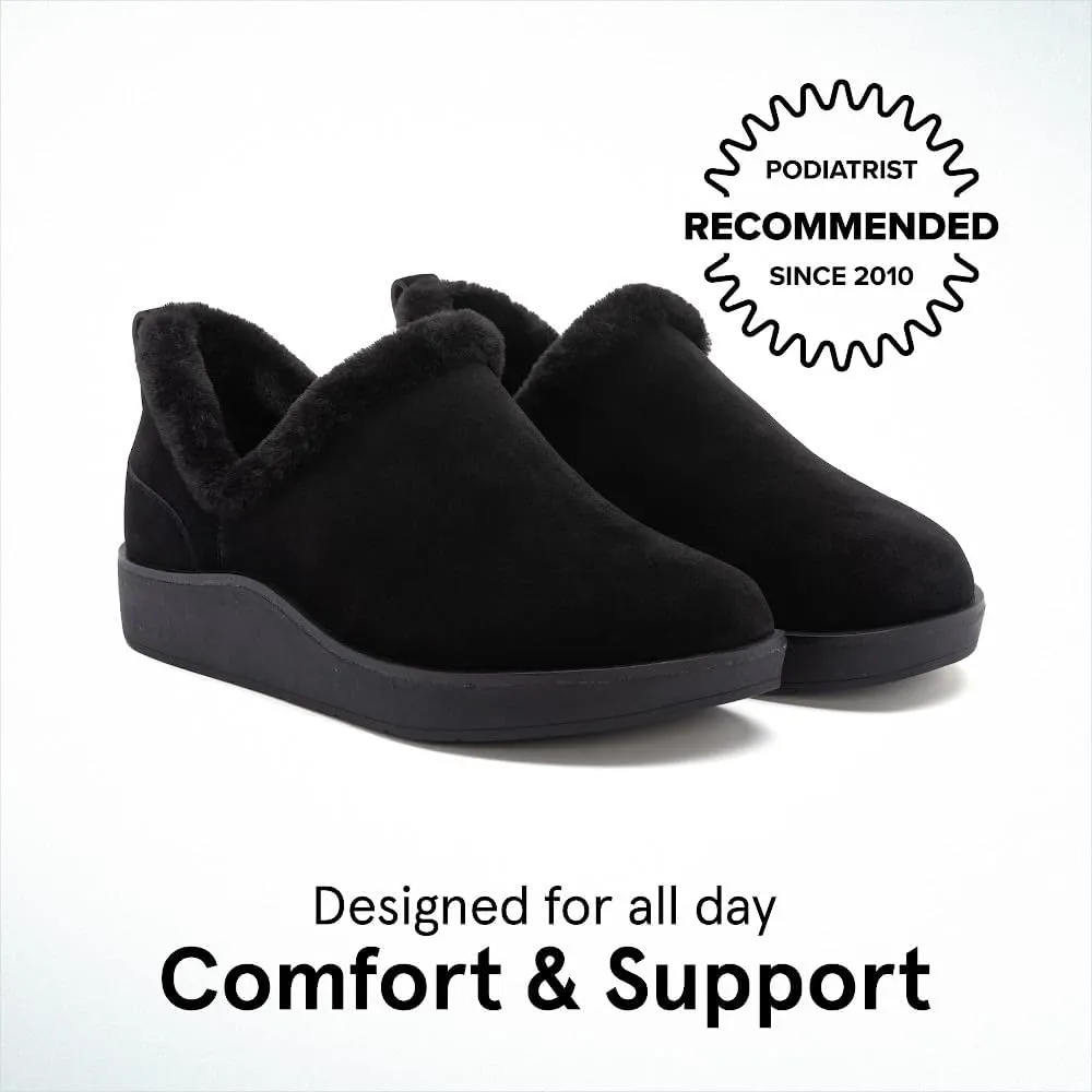ABEO Pioneer Metatarsal Cozy Booties for Women | Fleece Lined for Warmth | Fall Women's Shoes | Built-In Cozy Orthotic