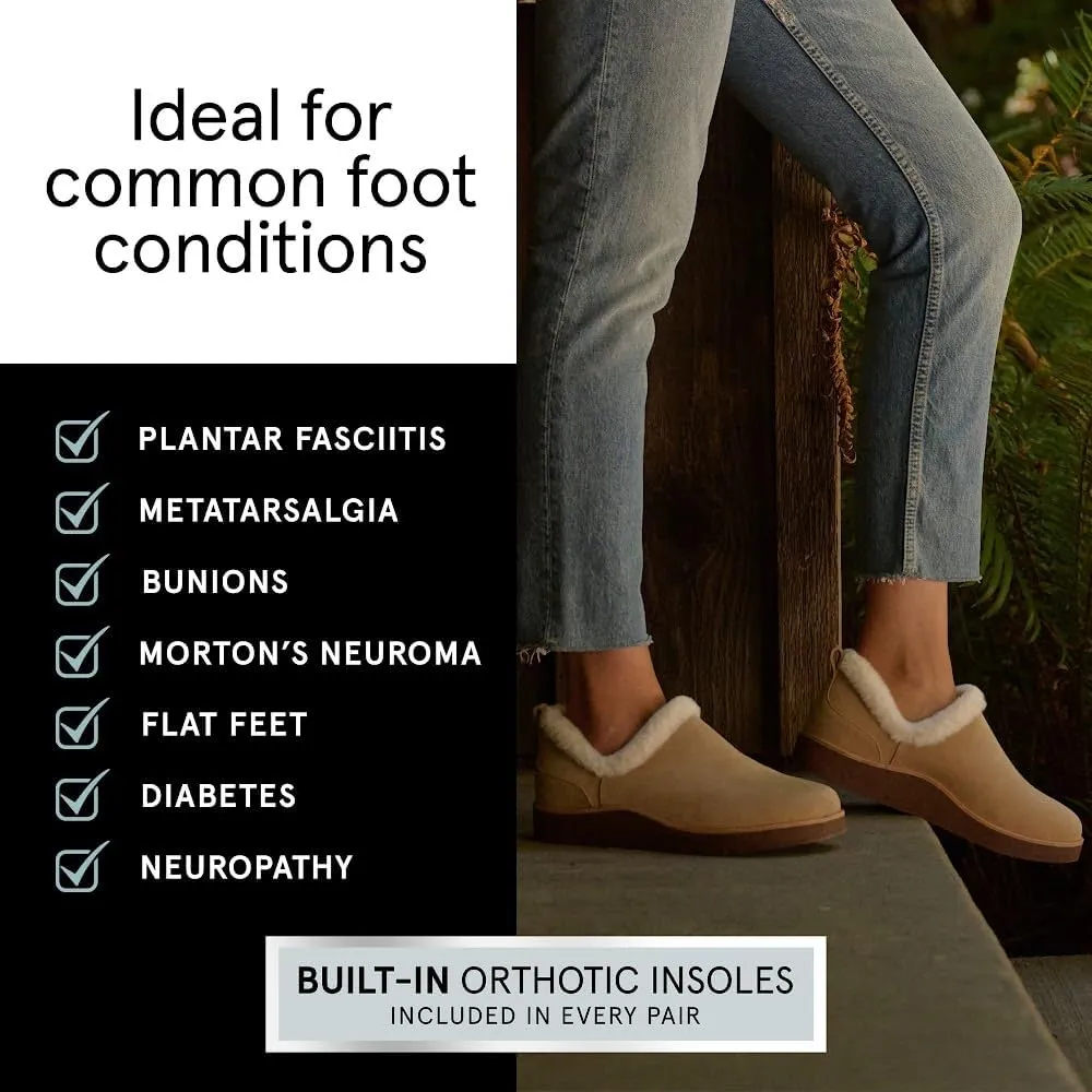 ABEO Pioneer Metatarsal Cozy Booties for Women | Fleece Lined for Warmth | Fall Women's Shoes | Built-In Cozy Orthotic