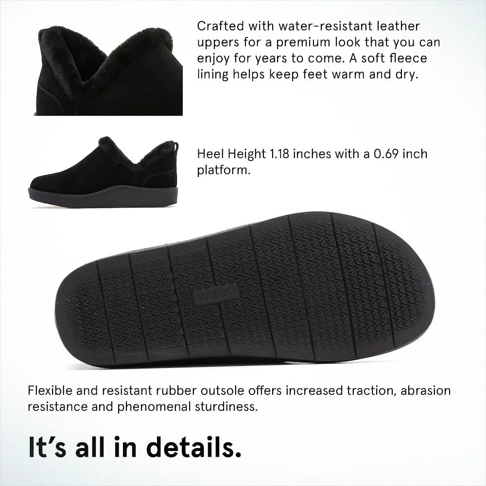 ABEO Pioneer Metatarsal Cozy Booties for Women | Fleece Lined for Warmth | Fall Women's Shoes | Built-In Cozy Orthotic