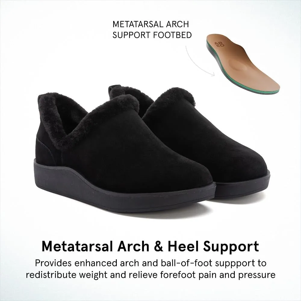 ABEO Pioneer Metatarsal Cozy Booties for Women | Fleece Lined for Warmth | Fall Women's Shoes | Built-In Cozy Orthotic