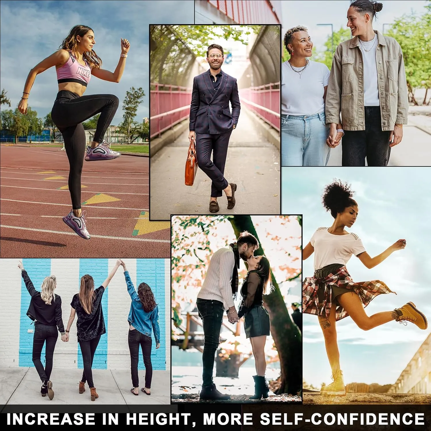 Ailaka Height Increase Insoles for Men Women, Honeycomb Shock Absorbing Cushion Shoe Height Insoles Men Women, Replacement Sports Shoe Inserts