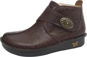 Alegria Womens Caiti Embossible Hickory Leather Boots 11.5-12 M US
