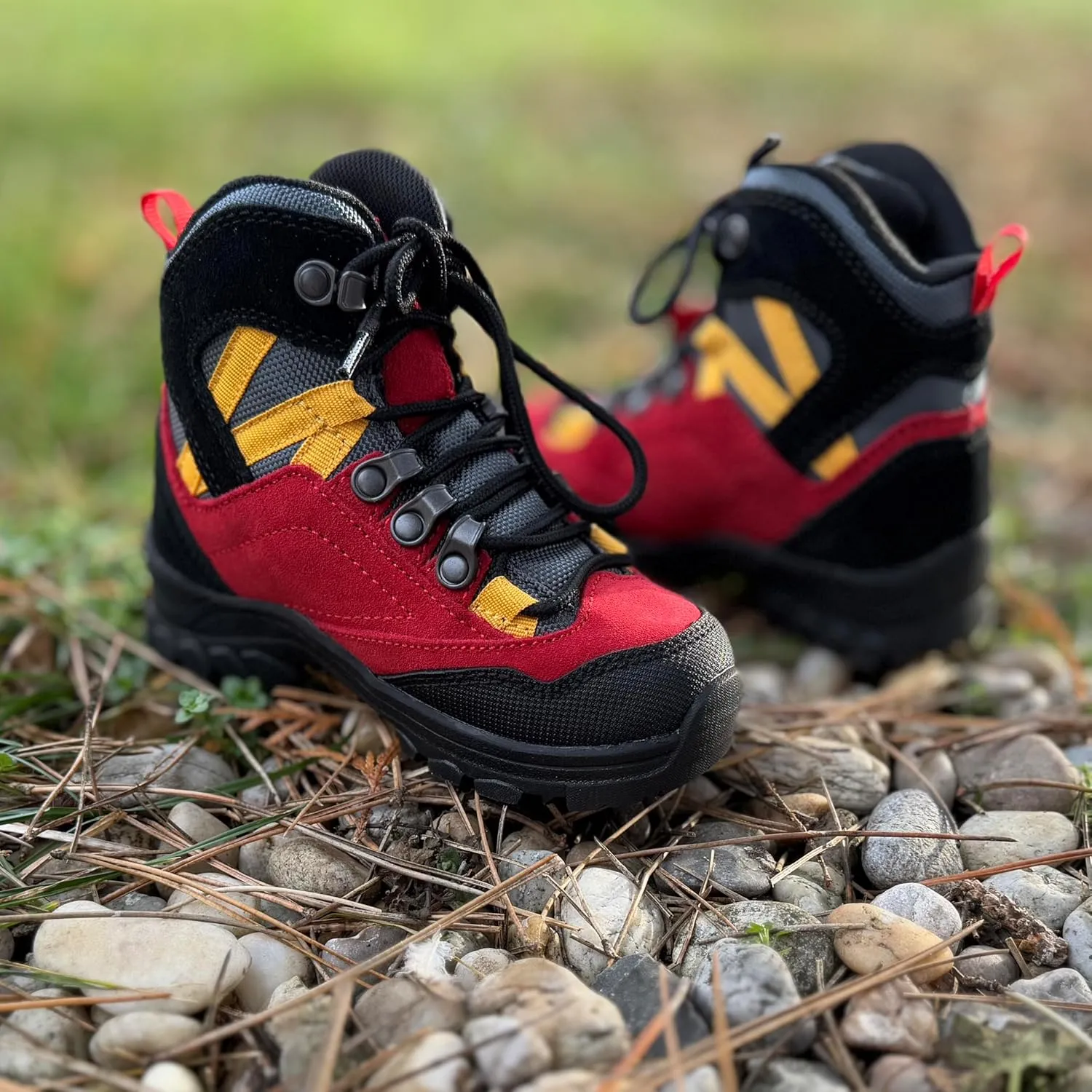 Alpina Kids Boots | Waterproof Hiking Shoes | Durable Full Leather | Lightweight Breathable | Slip Resistant
