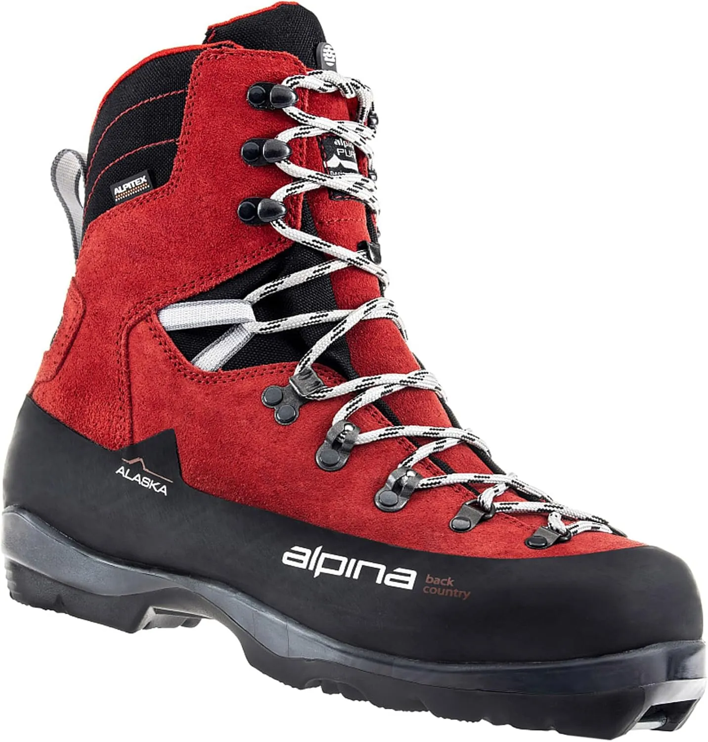 Alpina Sports Alaska Leather Backcountry Cross Country Nordic Ski Boots