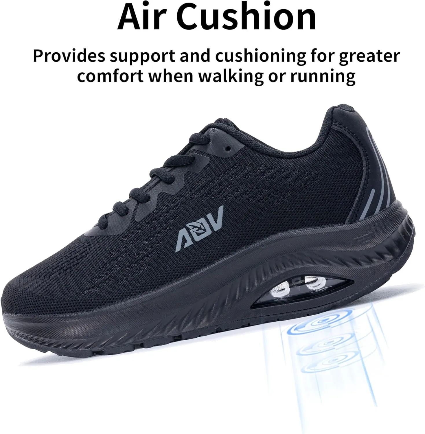 AOV Wide Toe Box Shoes Women Arch Support Walking Shoes for Plantar Fasciitis Orthotic Air Tennis Sneakers