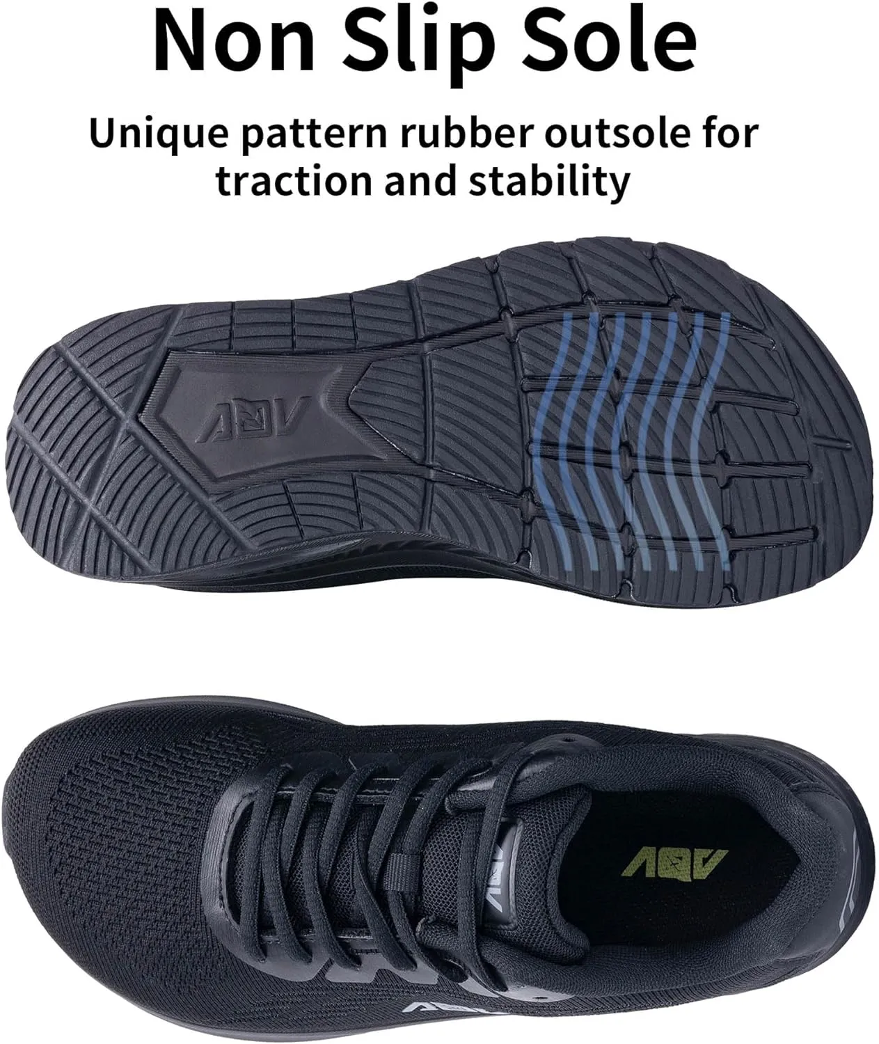 AOV Wide Toe Box Shoes Women Arch Support Walking Shoes for Plantar Fasciitis Orthotic Air Tennis Sneakers