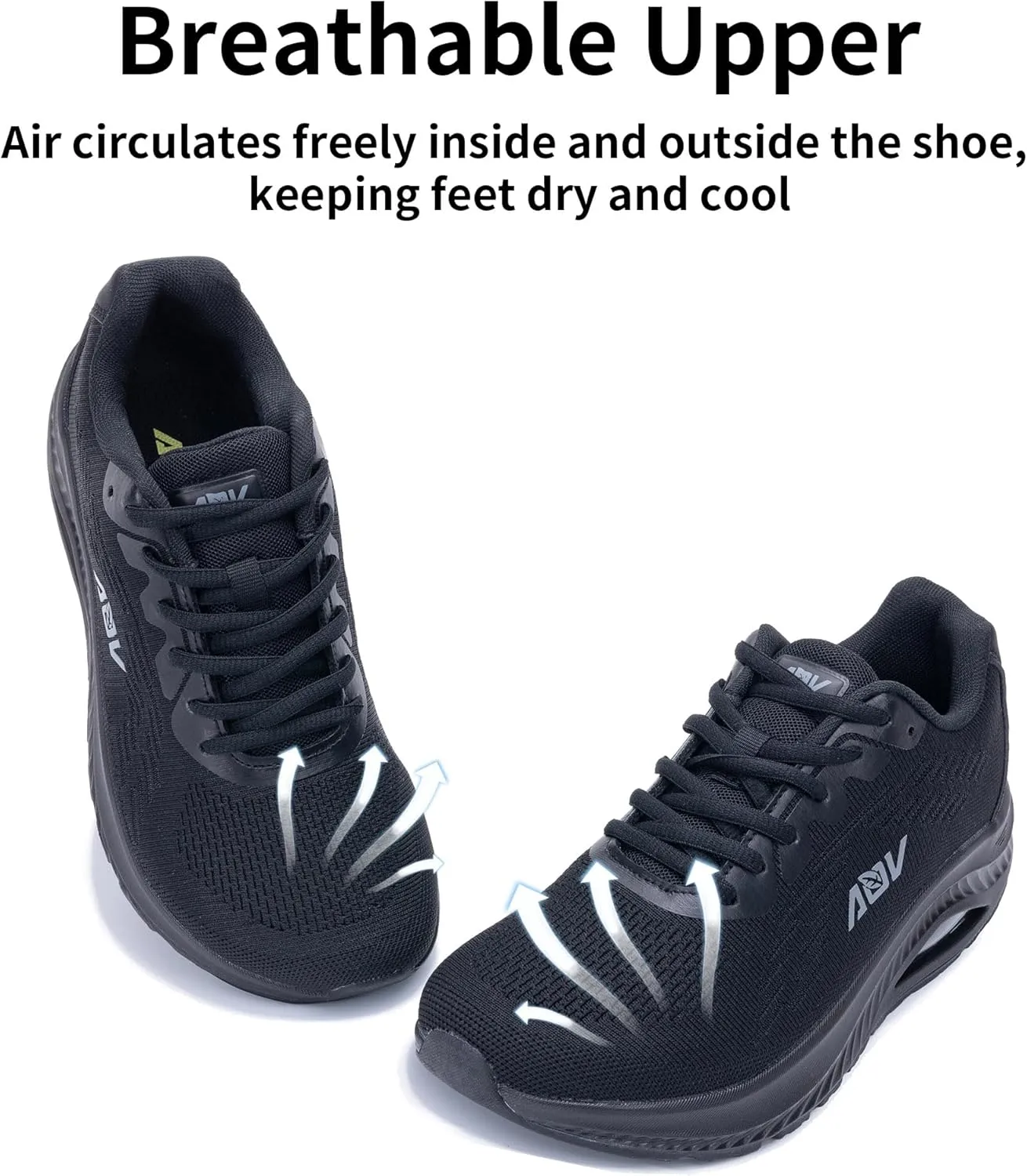 AOV Wide Toe Box Shoes Women Arch Support Walking Shoes for Plantar Fasciitis Orthotic Air Tennis Sneakers