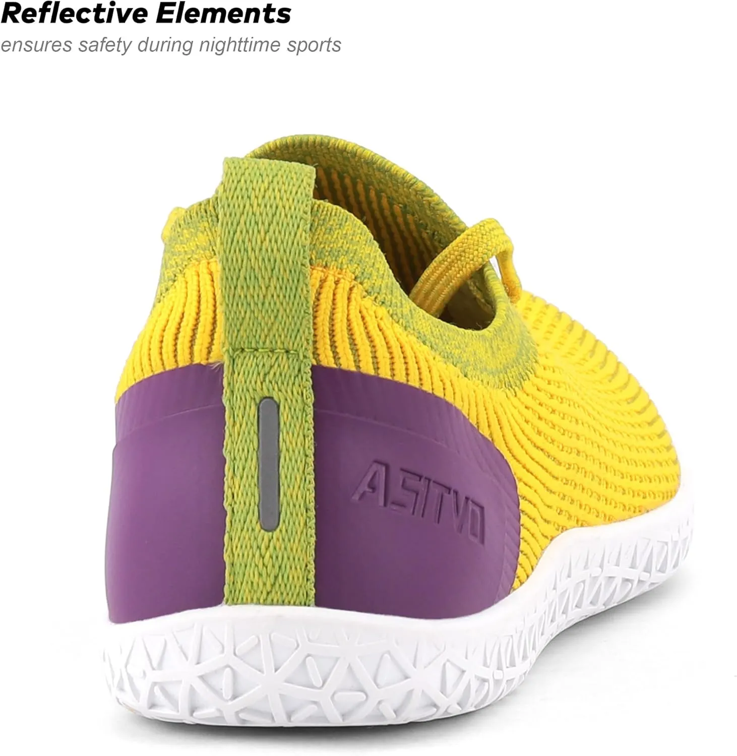 ASITVO Wide Women's Barefoot Zero Drop Sole Minimalist Width Toe Box Walking Shoes Sneakers Colourful Knit Upper