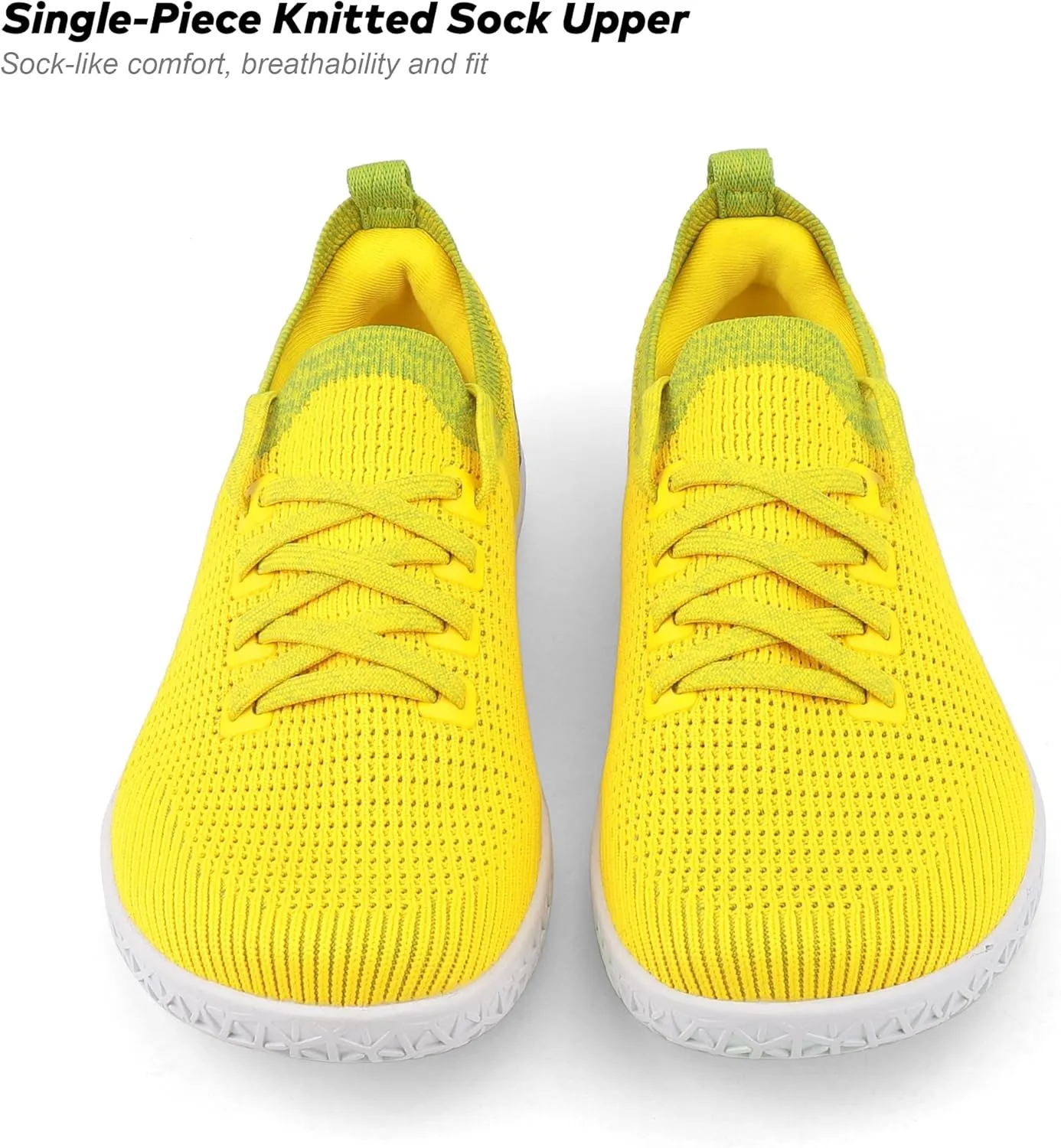 ASITVO Wide Women's Barefoot Zero Drop Sole Minimalist Width Toe Box Walking Shoes Sneakers Colourful Knit Upper