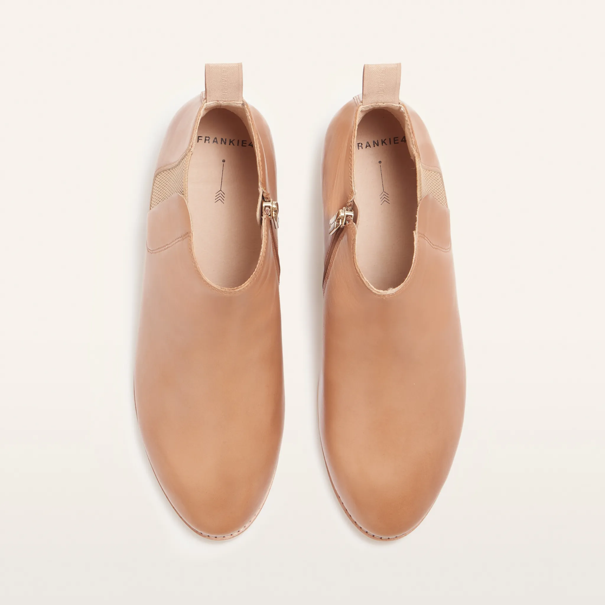 Austen II Camel Leather Ankle Boots