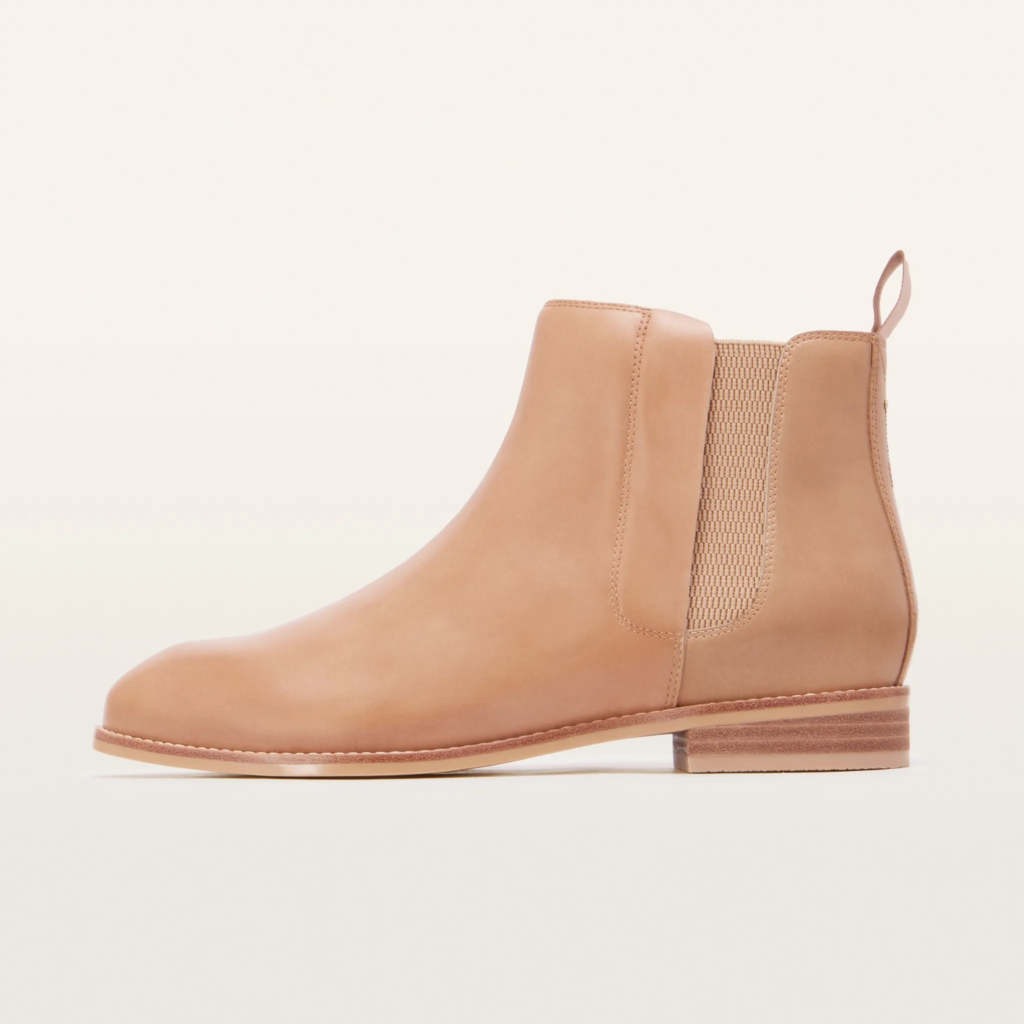 Austen II Camel Leather Ankle Boots