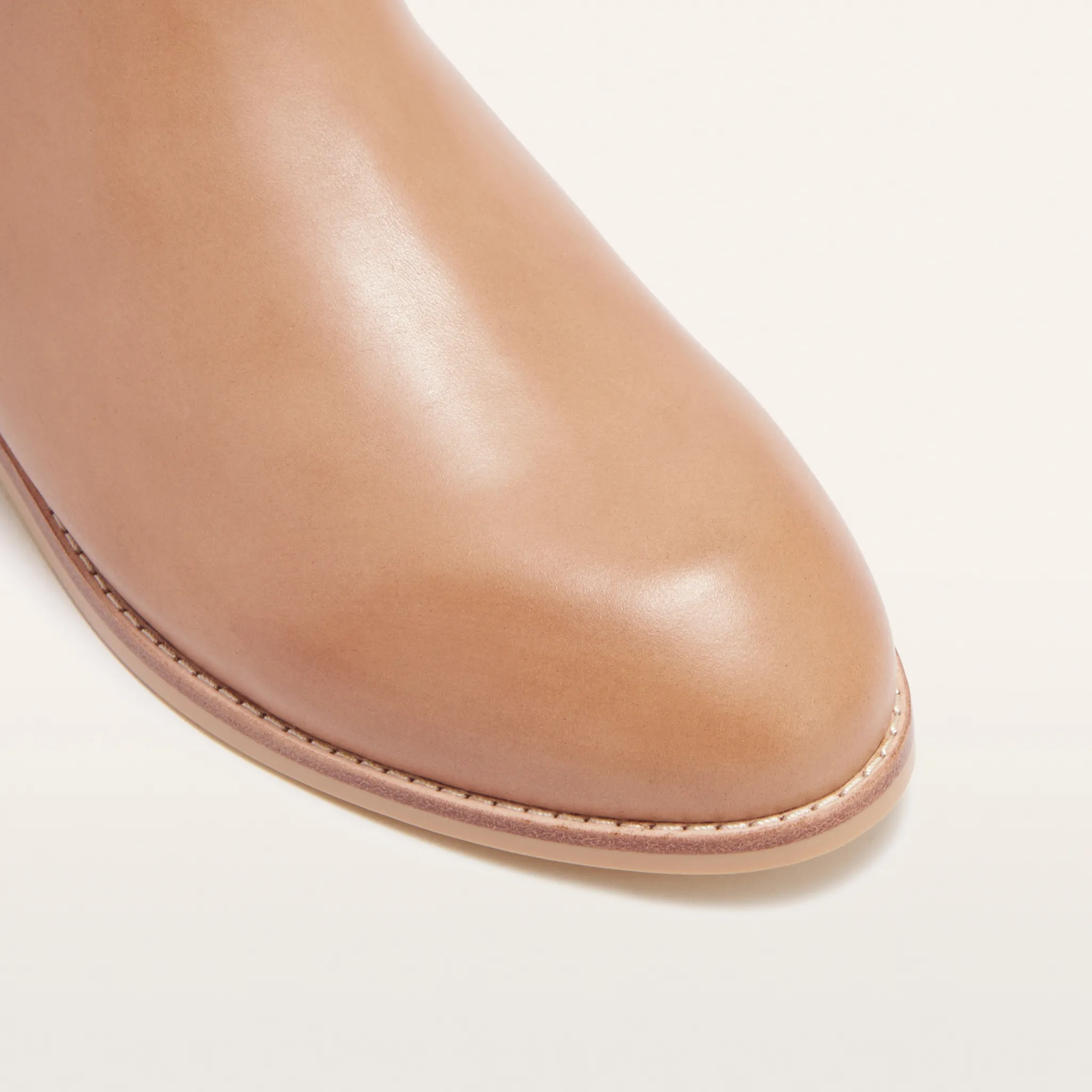Austen II Camel Leather Ankle Boots