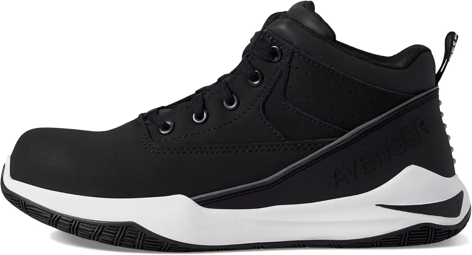 Avenger Work Boots Reaction - Boots for Men - Action Nubuck Upper - Sandwich Mesh Lining - Removable Footbed