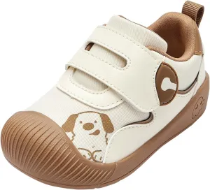 Balabala Toddler Casual Sneakers Unisex Kids Walking Shoes with Hook and Loop, Breathable Cozy and Lightweight
