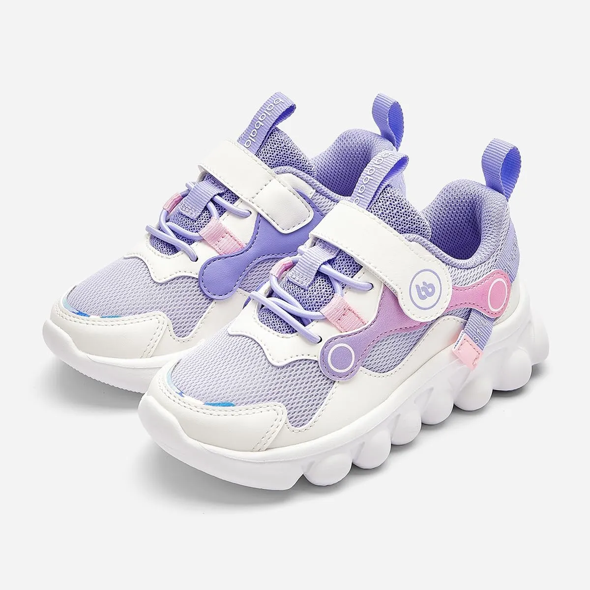 Balabala Unisex Kids Sneakers Boys Girls Running Tennis Shoes White Lightweight Breathable Athletic Sports