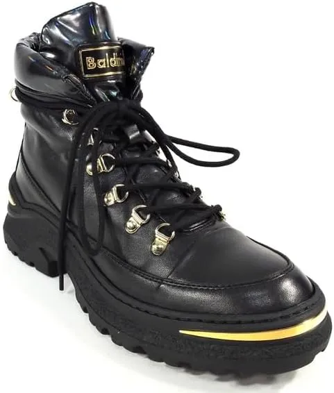 Baldinini Women's Black Leather Winter Fashion Booties
