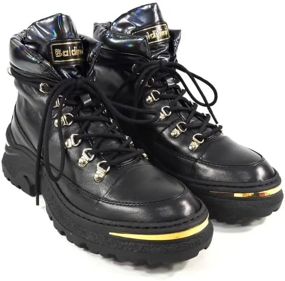 Baldinini Women's Black Leather Winter Fashion Booties