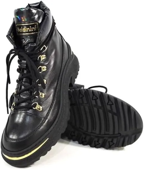 Baldinini Women's Black Leather Winter Fashion Booties