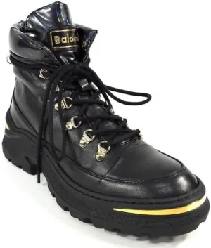 Baldinini Women's Black Leather Winter Fashion Booties