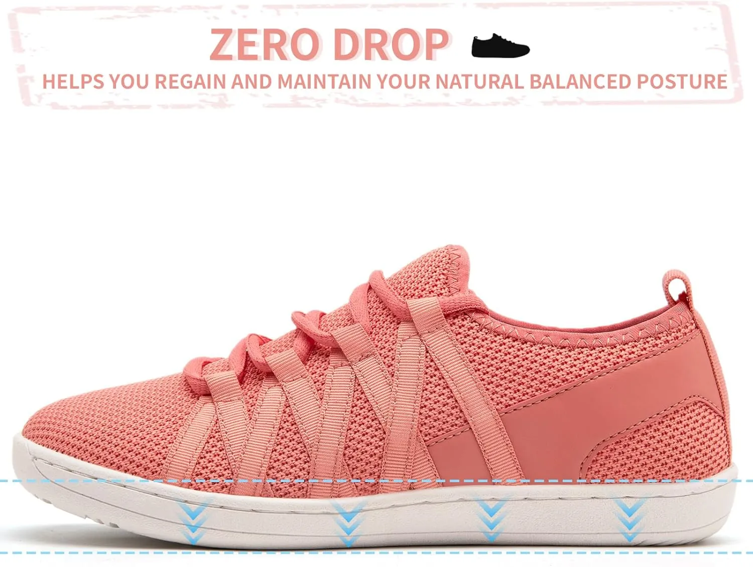 Barefoot Shoes for Women - Minimalist Wide Toe Box Walking Shoes with Zero Drop Sole - Lightweight Thin-Sole for Wide Feet - Trail Runner & Casual Wear