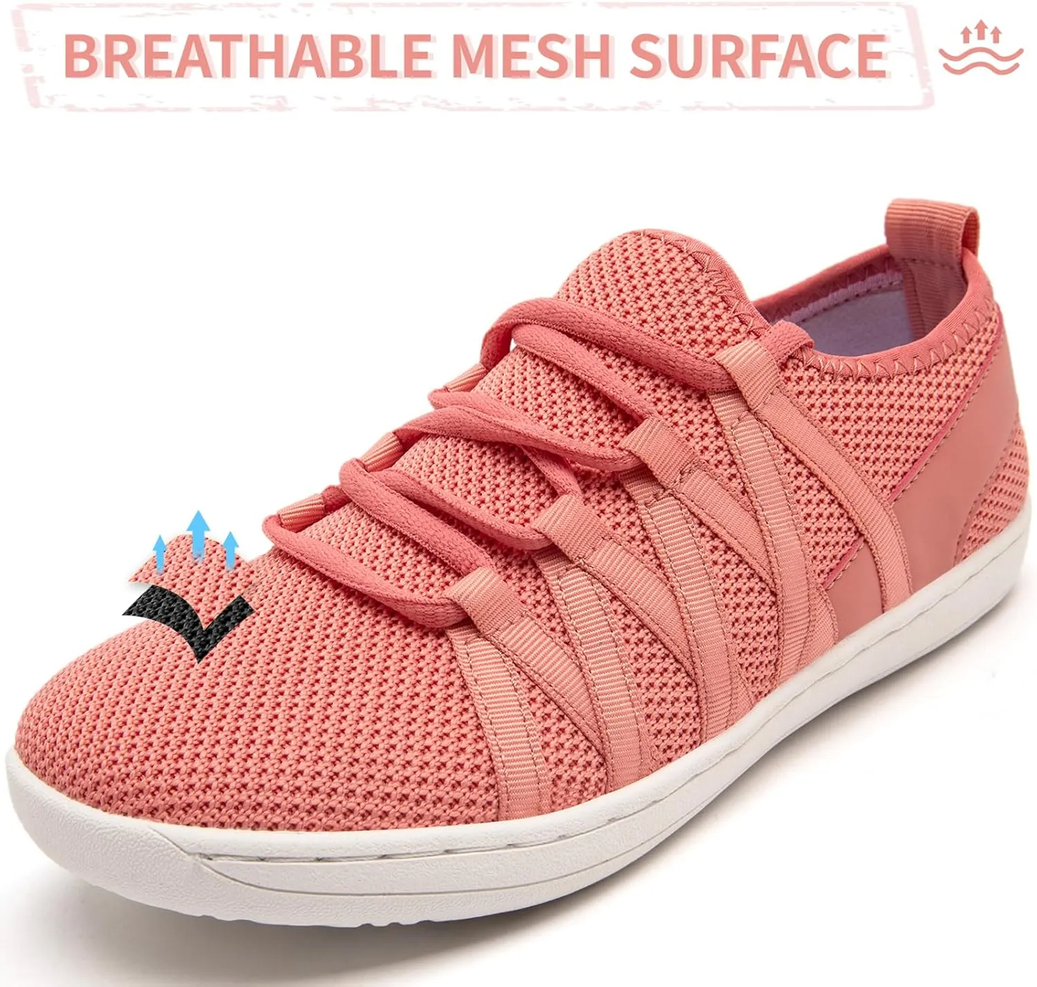 Barefoot Shoes for Women - Minimalist Wide Toe Box Walking Shoes with Zero Drop Sole - Lightweight Thin-Sole for Wide Feet - Trail Runner & Casual Wear
