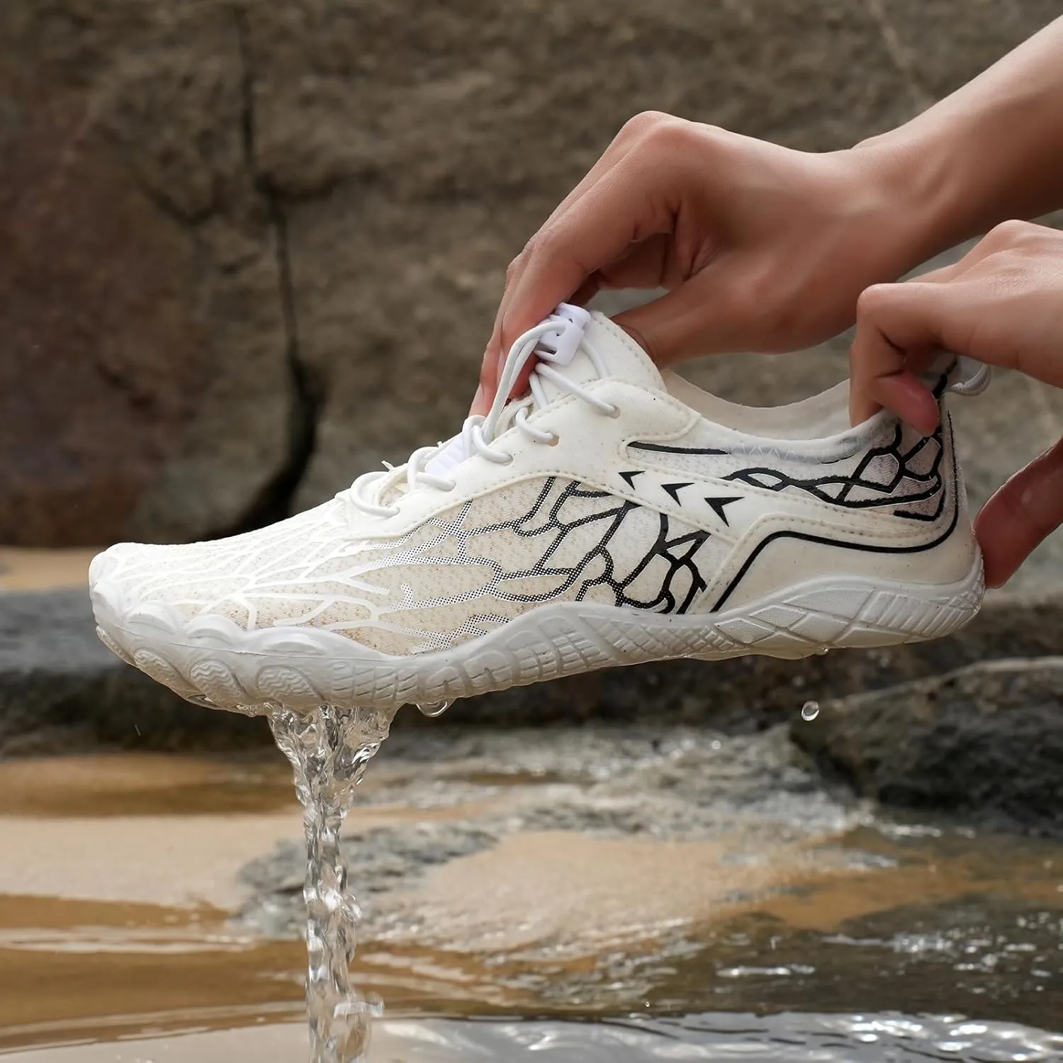 Barefoot Shoes Women 2025 Wide Toe Box Healthy & Non-Slip Athletic Hiking Walking Barefoot Shoes Diabetic Shoe Beach Surf Walk Yoga Footwear Breathable Hiking Shoe Grounding Footwear