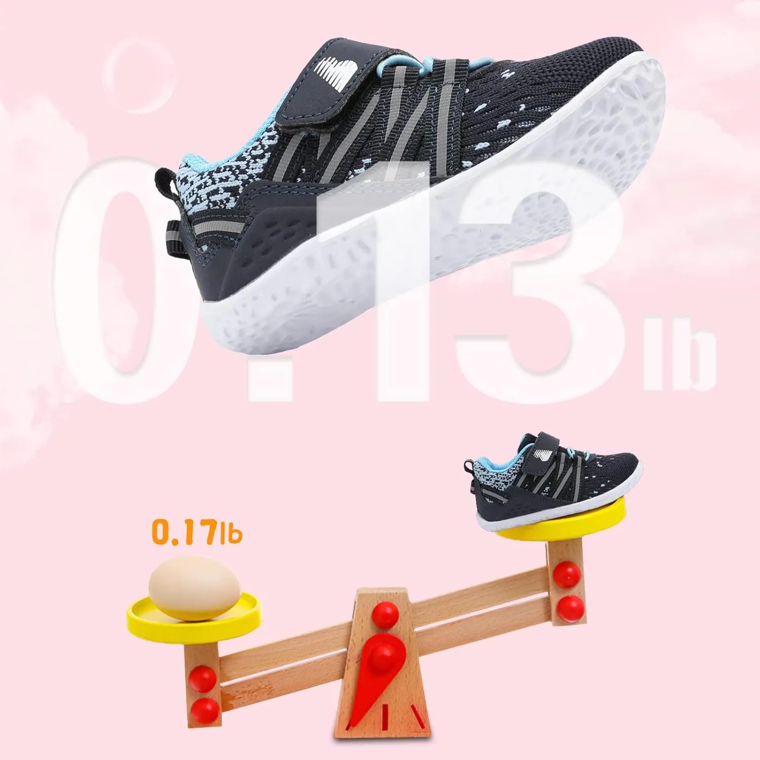 BARERUN Baby Sneakers Toddler Shoes Soft Anti-Slip Sole Newborn First Walkers Infant Toddler Breathable Athletic Running Shoes