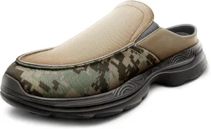 Bigant Men Slip-on Mules, Unisex Slippers Clogs Garden Shoes with Breathable Upper Supportive Sole