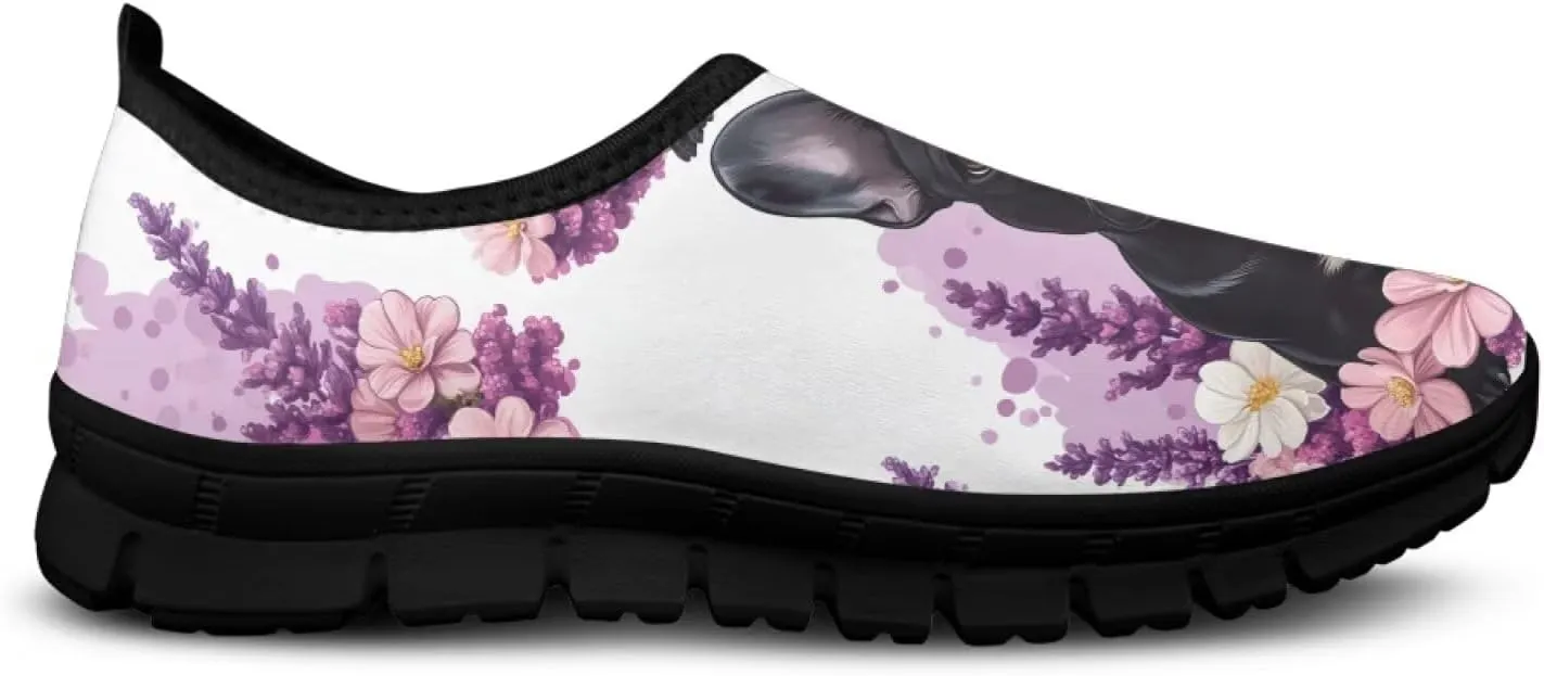Binienty Fashion Women's Walking Shoes Men's Slip on Sport Sneakers Breathable Low Cut Loafers