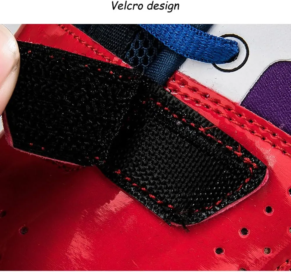 Boxing Shoes Unisex high-top Men's women's Pro Wrestling Shoes Boxing Footwear Fitness Training Boxing Boots Teens Muay Thai Kickboxing Sparring Boxers Trainers Martial Arts Shoes Breathable,35-47 EU