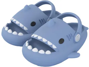 Boys Girl Cloud Shark Slides Non-Slip Novelty Open Toe Sandals Extremely Comfy Cushioned Thick Sole Indoor & Outdoor Cute Cartoon Shower Slippers
