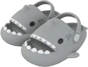 Boys Girl Cloud Shark Slides Non-Slip Novelty Open Toe Sandals Extremely Comfy Cushioned Thick Sole Indoor & Outdoor Cute Cartoon Shower Slippers
