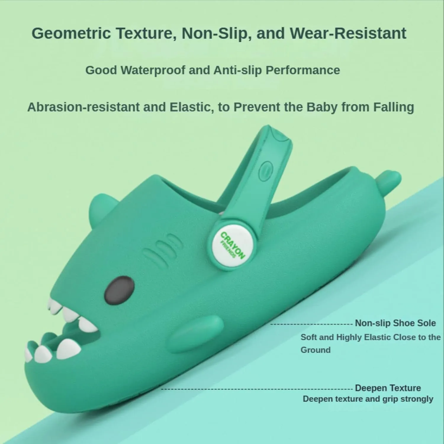 Boys Girl Cloud Shark Slides Non-Slip Novelty Open Toe Sandals Extremely Comfy Cushioned Thick Sole Indoor & Outdoor Cute Cartoon Shower Slippers