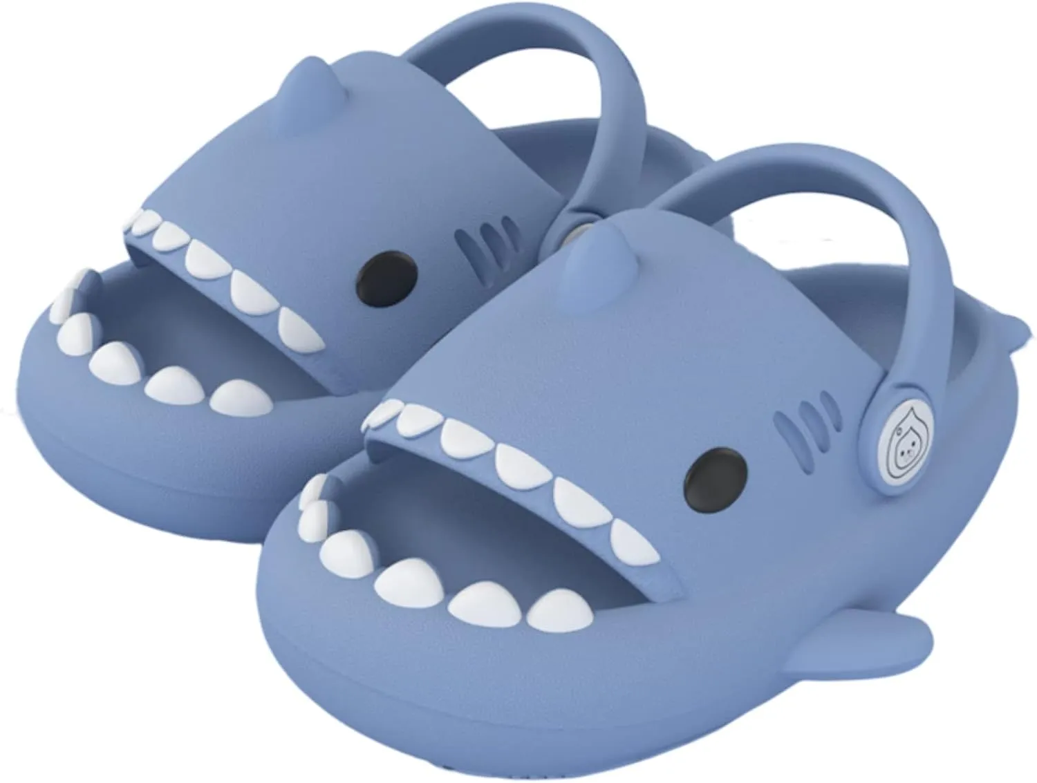 Boys Girl Cloud Shark Slides Non-Slip Novelty Open Toe Sandals Extremely Comfy Cushioned Thick Sole Indoor & Outdoor Cute Cartoon Shower Slippers