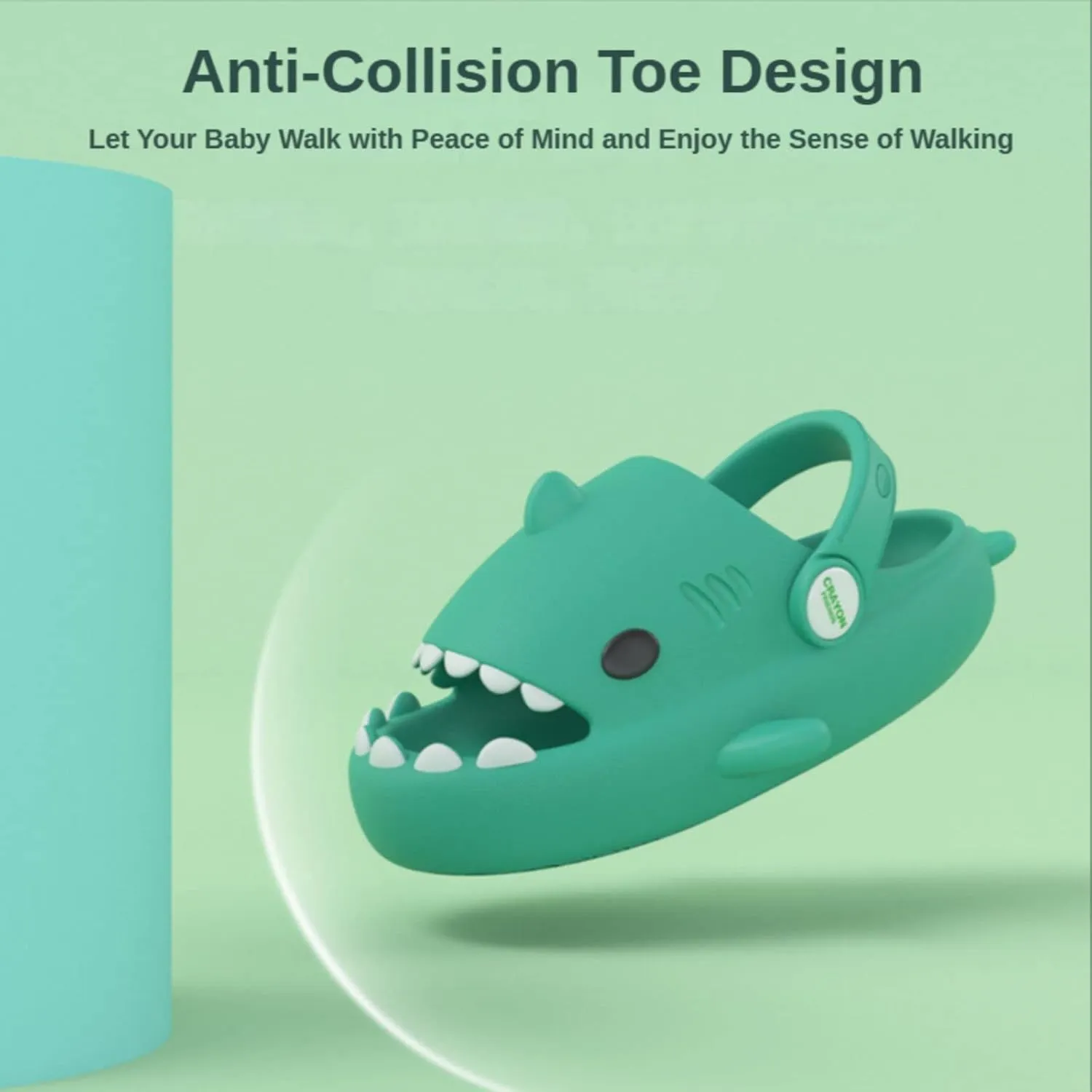 Boys Girl Cloud Shark Slides Non-Slip Novelty Open Toe Sandals Extremely Comfy Cushioned Thick Sole Indoor & Outdoor Cute Cartoon Shower Slippers