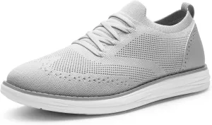 Bruno Marc Men's KnitFlex SmartCraft Mesh Oxfords Sneakers Casual Dress Lace-Up Lightweight Walking Shoes