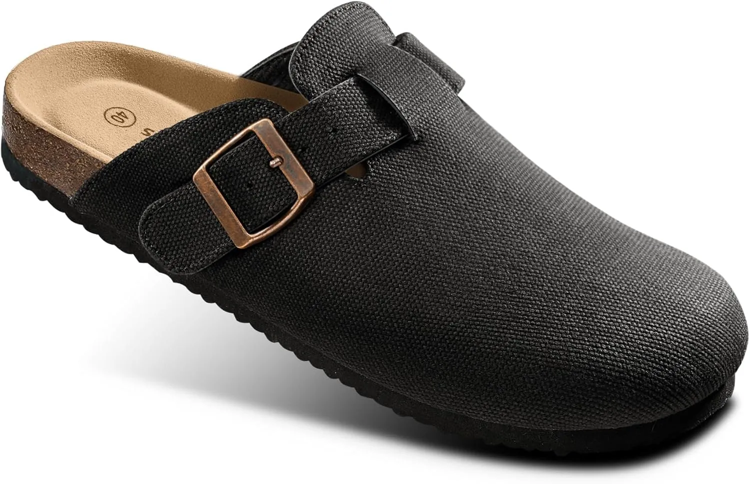 BULLIANT Women Clogs-Comfortable Mules Slippers Sandals Nurse Shoes Unisex for Men-Cushioned Footed Flannel-Lined Upper