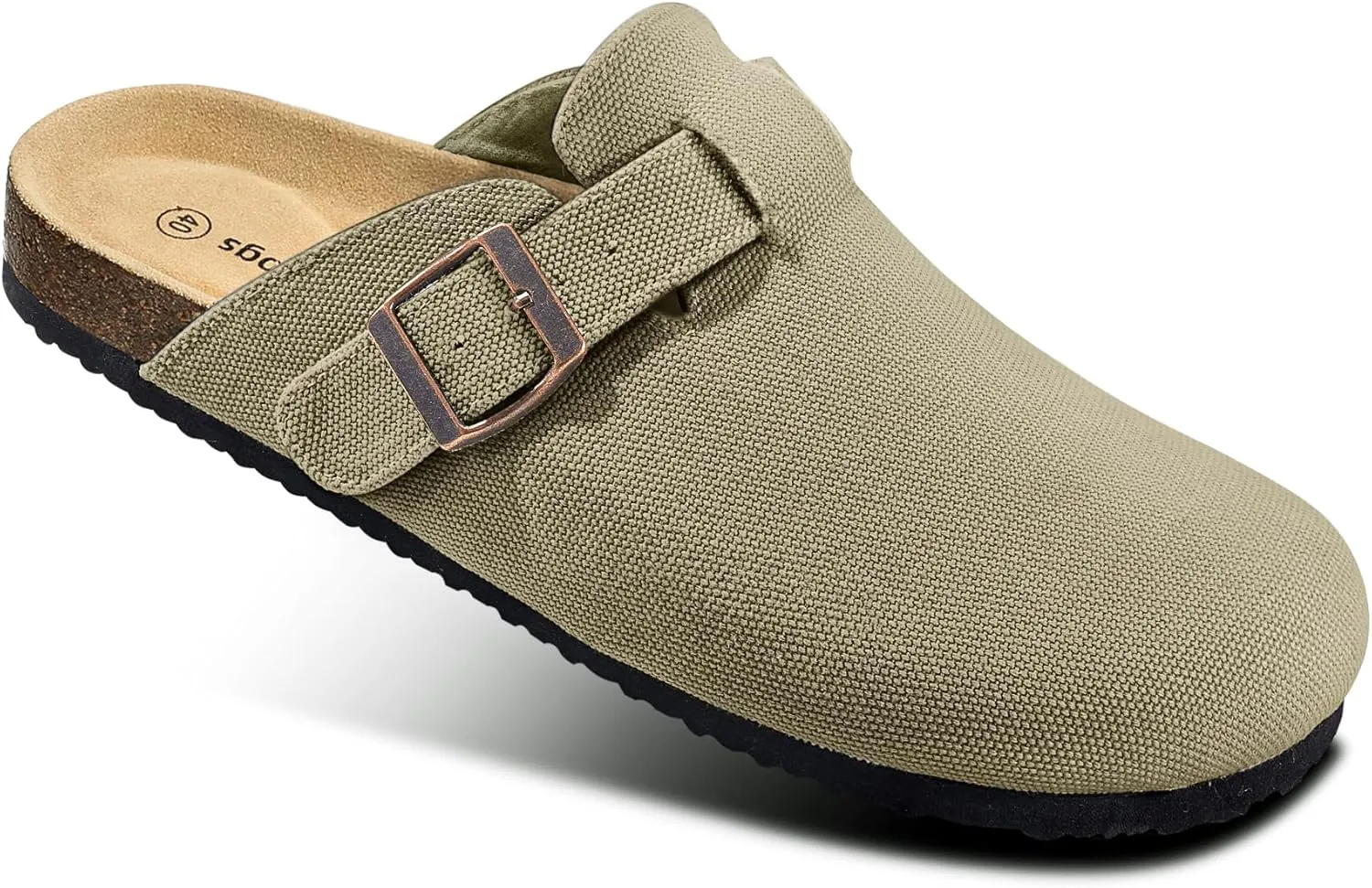 BULLIANT Women Clogs-Comfortable Mules Slippers Sandals Nurse Shoes Unisex for Men-Cushioned Footed Flannel-Lined Upper