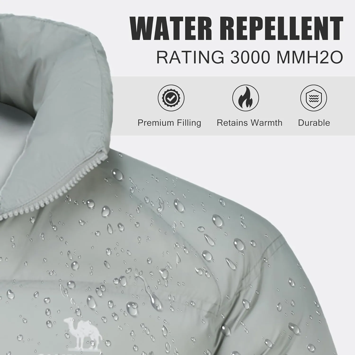 CAMELSPORTS Men's Thicken Winter Coats Warm Quilted Puffer Jackets Windproof Winter Jackets Windbreaker Insulated Jackets II
