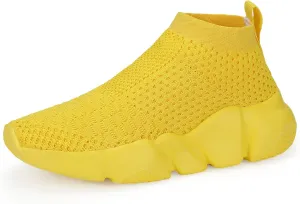 Casbeam Boys and Girls Breathable Lightweight Fashion Casual Sports Walking Shoes Running Sneakers High Top (Toddler/Little Kid Bib Kid)