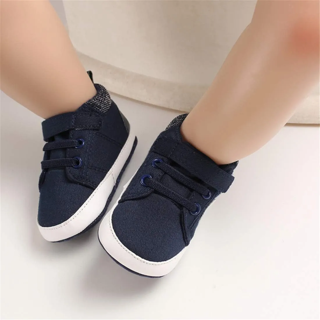 CENCIRILY Baby Boys Girls High Top Sneakers Soft Soles Anti Skid Infant Ankle Shoes Toddler Prewalker First Walking Crib Shoes