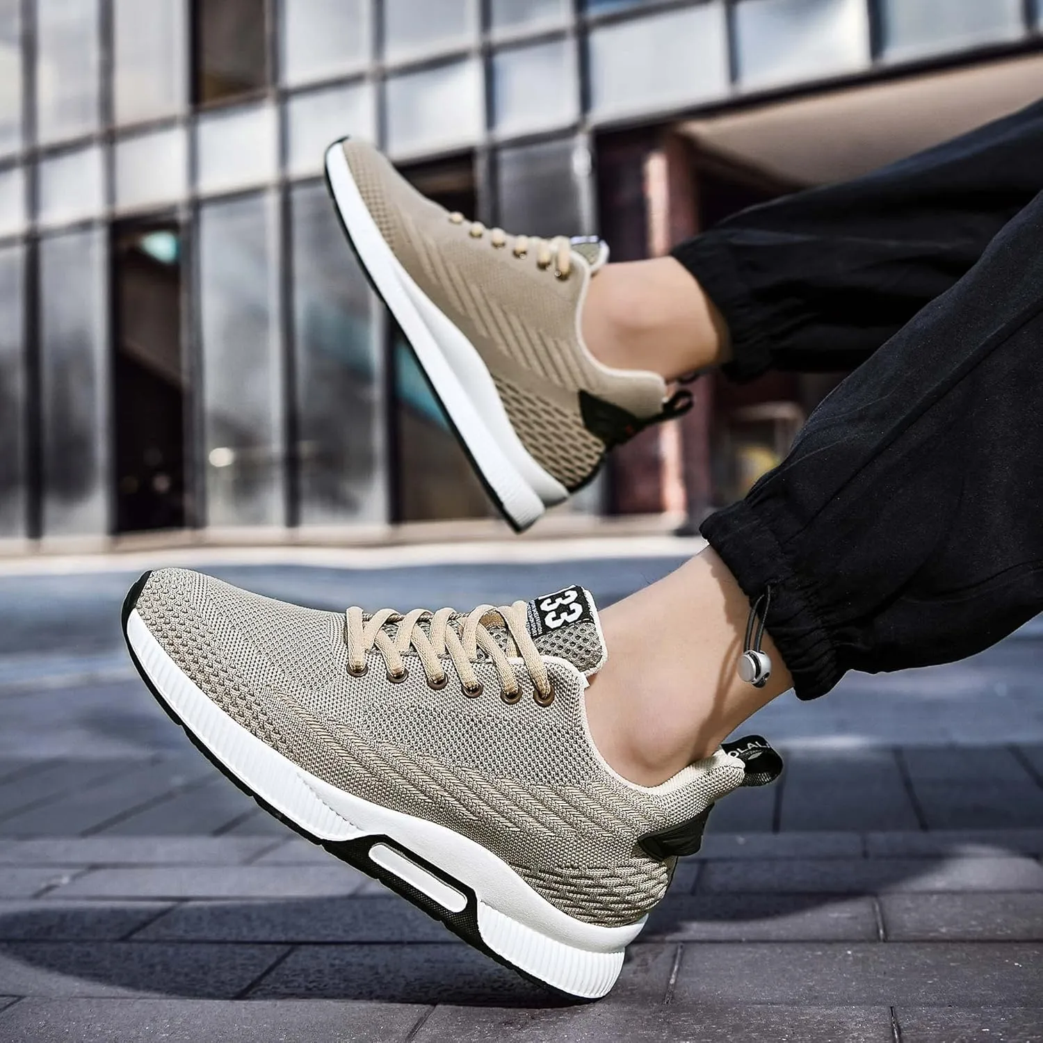 CERYTHRINA Men Elevator Sneakers Sports Shoes Invisible Height Increasing 2.36 Inches Taller Elevator Shoes Lace up Fashion Sneakers