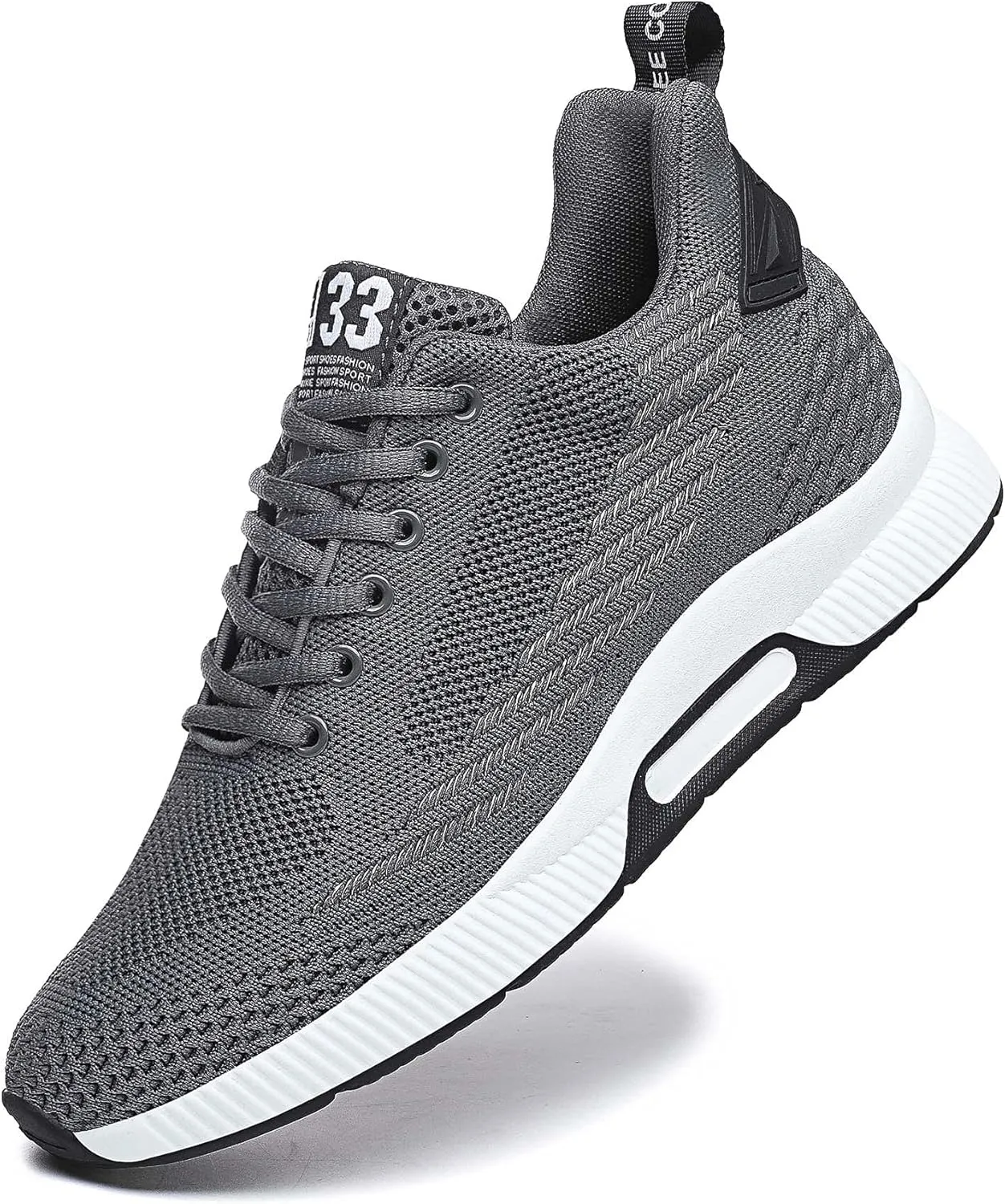 CERYTHRINA Men Elevator Sneakers Sports Shoes Invisible Height Increasing 2.36 Inches Taller Elevator Shoes Lace up Fashion Sneakers