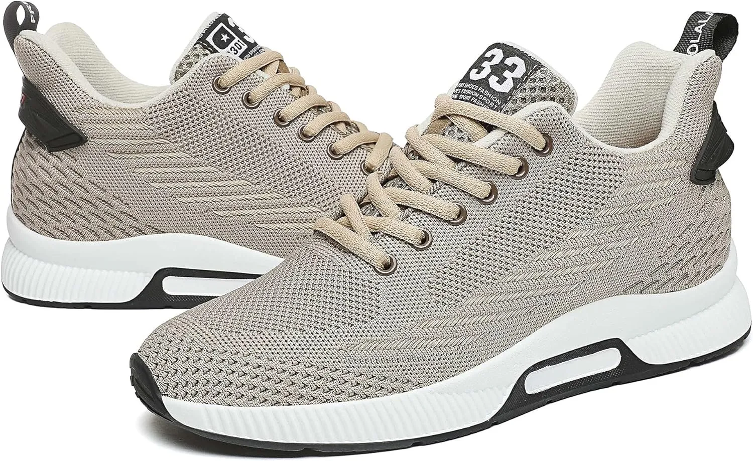 CERYTHRINA Men Elevator Sneakers Sports Shoes Invisible Height Increasing 2.36 Inches Taller Elevator Shoes Lace up Fashion Sneakers