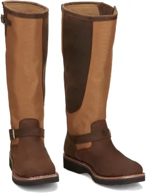 Chippewa Men's Cottonwood Hickory Brown Square Toe 17in Tall Snake Boot Brown 8.5 D