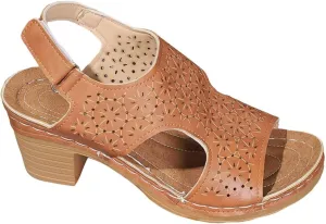 Chunky High Heels Sandals for Womens Ankle Strap Platform Wedge Sandals Comfortable Dressy Peep Toe Cutout Heels Outdoor Shoes